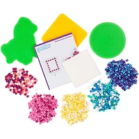 Perler Rainbow Ponies Fused Bead Kit makes 10 projects, 2004 Pieces, great for ages 6 and up, 2000 Beads, 3 Pegboards