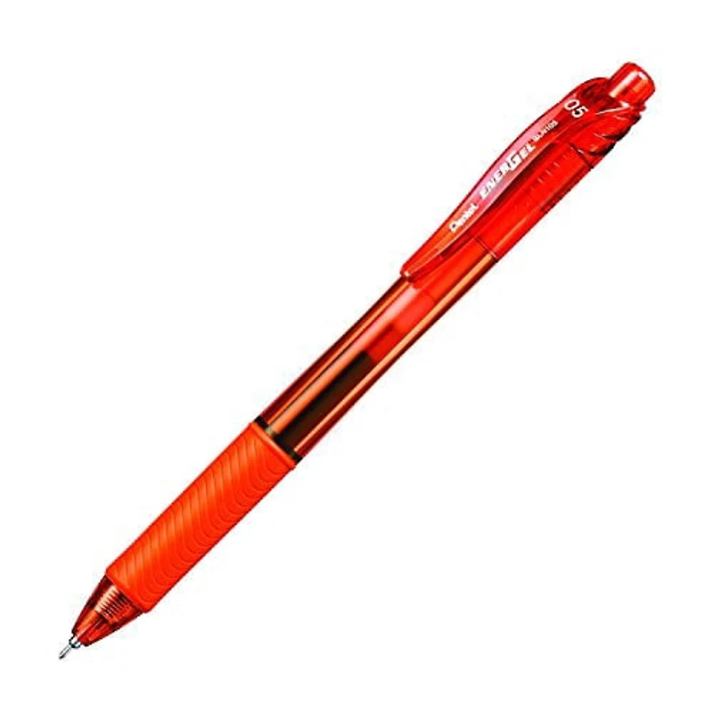 EnerGel-X Rétractable Stylo à Encre Gel, (0,5mm) Pointe Aiguille, Encre Orange