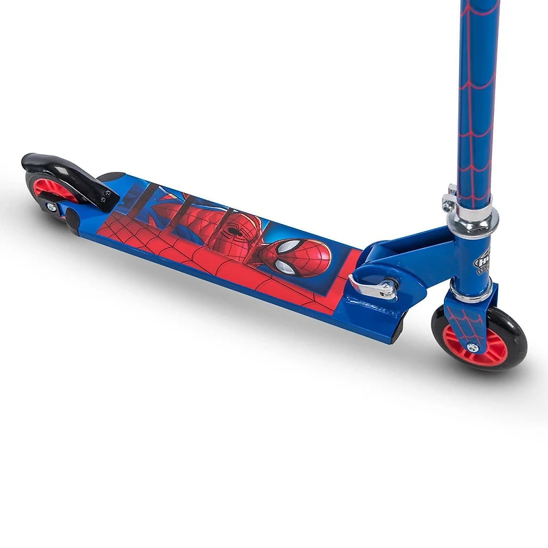 Marvel Spider-Man 2-Wheel Boys’ Inline Folding Aluminum Scooter, by Huffy