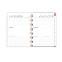 2024 Weekly Monthly Planner, 5.875x8.625, Blue Sky, Jessie Blue