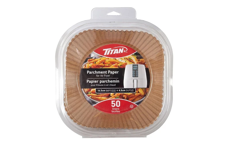 PAPIER PARCHEMIN TITAN Papier parchemin pour Air Fryer 16.5 cm