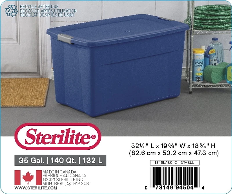Sterilite Boîte Snap 132 - Bleu