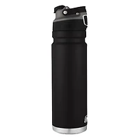 Coleman FreeFlow AUTOSEAL Stainless Steel Water Bottle, 24 oz (709 ml), Black, BPA-Free