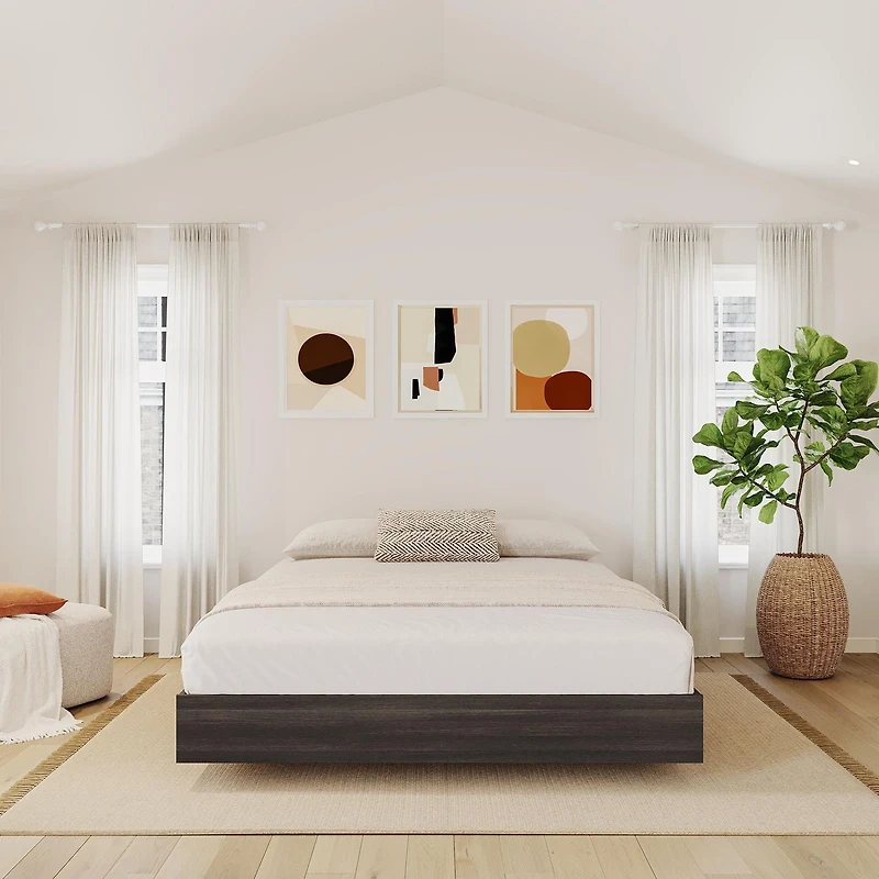 Nexera Tribeca Full Size Platform Ebony Bed