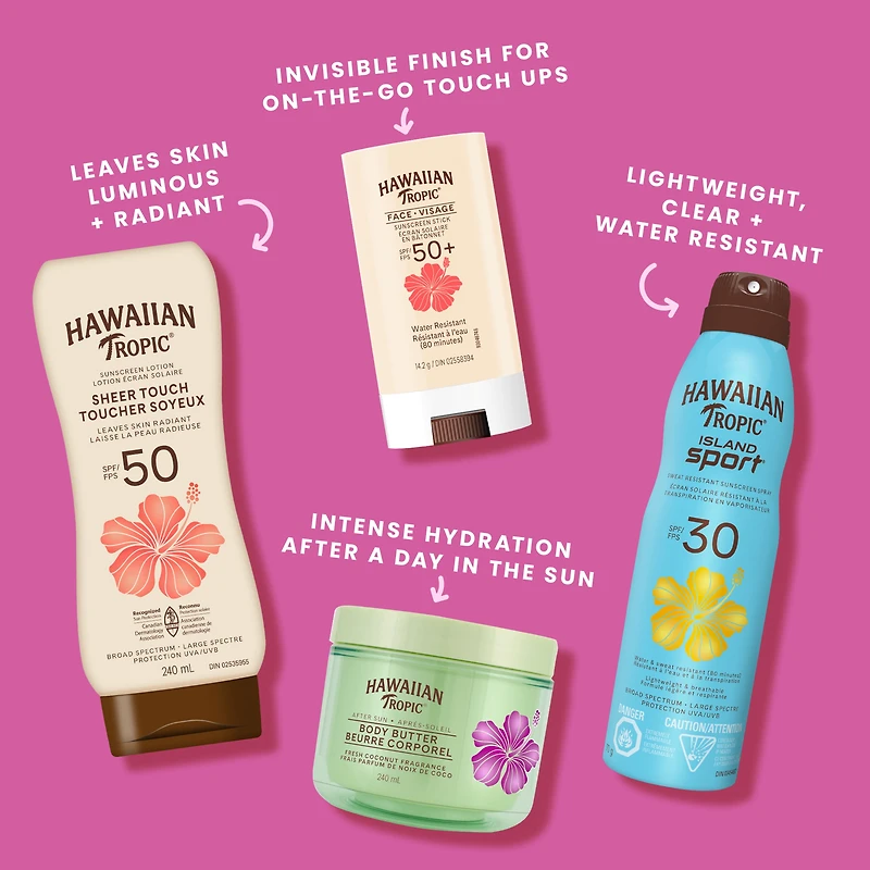 Hawaiian Tropic Lotion après-Soleil Hydratante et Beurre Corporel avec Huile de Coco, 8 Onces