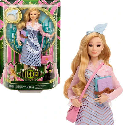 Universal Pictures’ Wicked Glinda at Shiz University Fashion Doll with Removable Fashions & Accessories