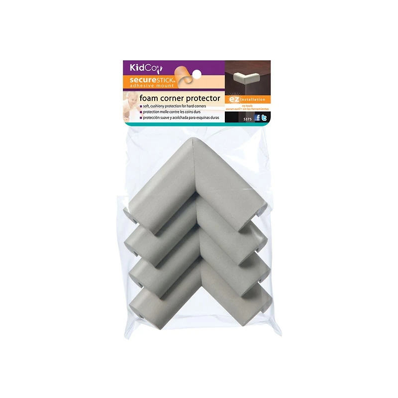 Protége coins en mousse (gris) x4