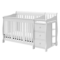 Lit de Bébé 5-en-1 avec Table à Langer Attachée Portofino de Storkcraft