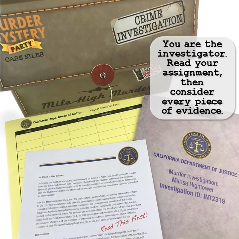 Mile High Murder Case File Game
