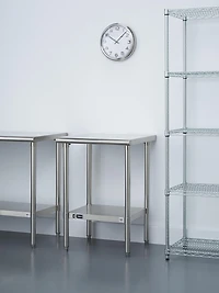 TRINITY – Table de préparation EcoStorage en acier inoxydable, homologuée NSF