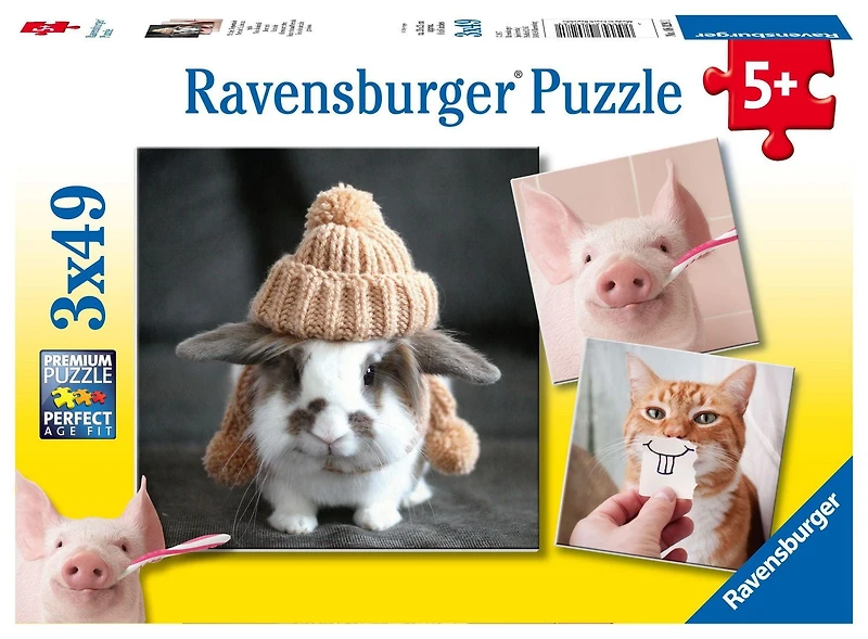 Ravensburger 2-in-1 Bundle Matching Game and 3x49 Puzzle