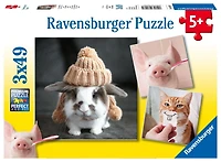 Ravensburger 2-in-1 Bundle Matching Game and 3x49 Puzzle