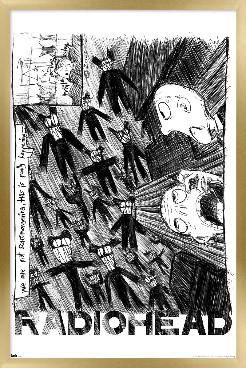 Radiohead - Scribble Wall Poster