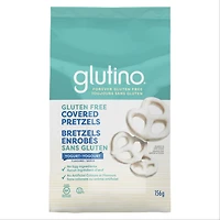 Glutino Gluten Free Covered Pretzels – Yogurt Flavour - No Artificial Colours or Flavours - No Egg Ingredients - Non-GMO Project Certified and Kosher - Certified Yogurt Flavoured Pretzels - 156 g