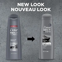 Dove Men Care Charcoal + Clay Shampoo, 355 ml Shampoo