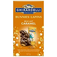 GHIRARDELLI Easter Bunnies Caramel Milk Chocolate Bag, 117g