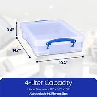 Really Useful Boxes Clear Storage Box