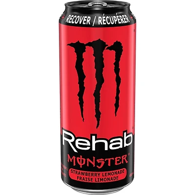 MONSTER ENERGY, Rehab Strawberry Lemonade, 458mL, Can