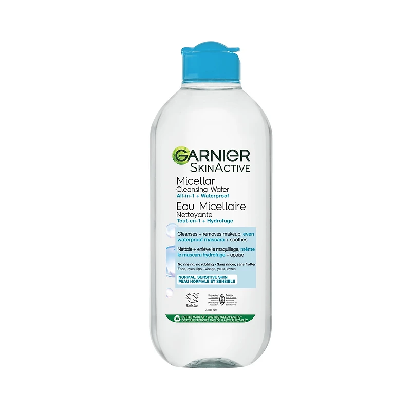Garnier Micellar Water Makeup Remover For Waterproof Makeup, 400ml
