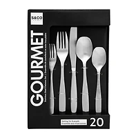 Ensemble de Couverts Gourmet Milan 20 Pièces (Acier Inoxydable Brossé 18/0)
