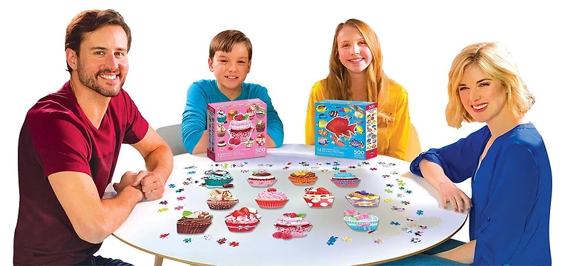 Cra-Z-Art 16 énigmes en forme de poisson de récif, 500pcs