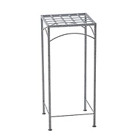HOME TRENDS 25 IN TALL METAL PLANT STAND, 25 IN METAL PLANT STAND
