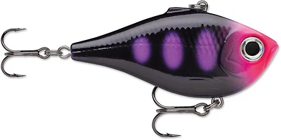 Rapala RPR05BLKL Rippin Rap, 2", 5/16oz, sans lèvres, profondeur de course variable, crochets VMC 8 et 10, lumière noire Rippin Rap, Sans lèvres, Lumière noire