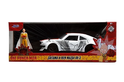 Hollywood Rides 1:24 DieCast Vehicle - One Punch Man 1974 Mazda RX-3