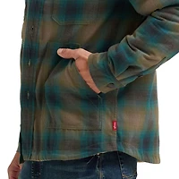 Chemise manteau pour homme Wrangler® à doublure en sherpa, coupe régulière, poids lourd