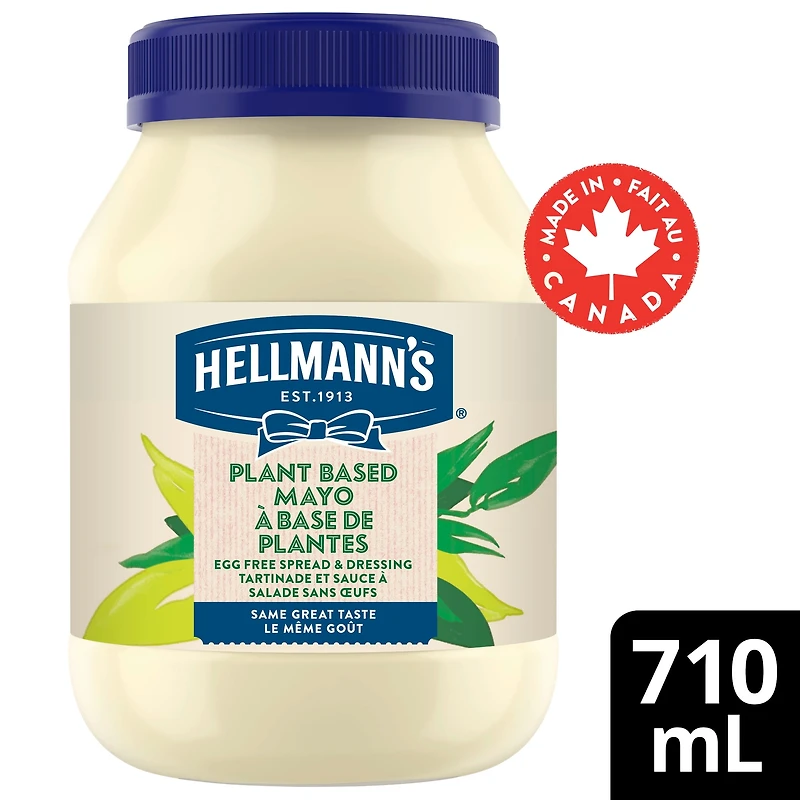 Hellmann's tartinade et sauce à salade sans œufs pour burgers végétaliens et salades à base de plantes 710 ml 710 mL Sauce et Tartinade