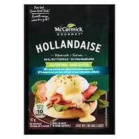HOLLANDAISE 25% MOINS DE SEL MELANGE A SAUCE MCCORMICK GOURMET HOLLANDAISE 25% MOINS DE SEL MEL A SAUCE