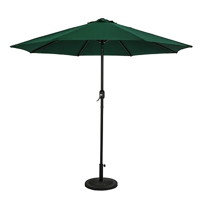 Mirage II 9-ft Octagon Market Umbrella with Auto-Tilt - Hunter Green - Breez-Tex Canopy