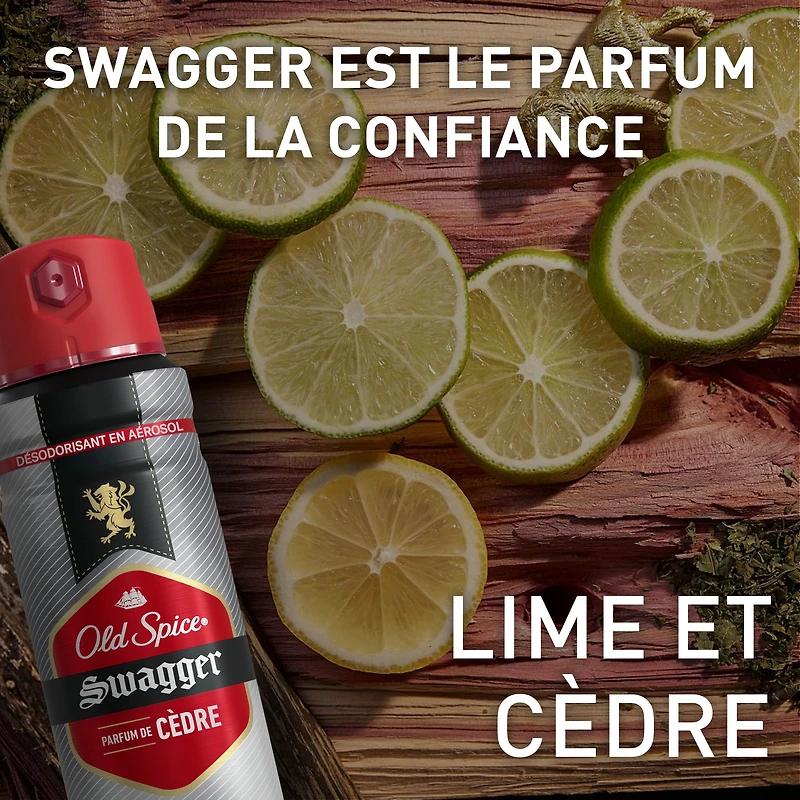 Old Spice Men's Antipespirant & Deodorant Invisible Dry Spray, Swagger Scent