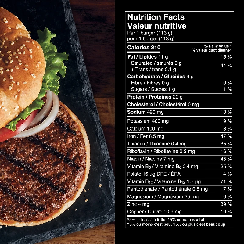 Suprême Burger A Base De Plantes 226g / 2 galettes