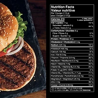 Suprême Burger A Base De Plantes 226g / 2 galettes