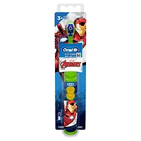 Brosse à dents à pile pour enfants Oral-B mettant en vedette les personnages des Vengeurs de Marvel, souple, pour les enfants de 3 ans et plus 1 unités