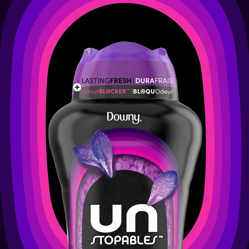 Downy Unstopables In Wash Scent Booster Beads, Lush Scent, Laundry Beads for Odour Protection, Downy Scent Booster Beads, Laundry Scent Boosters, 379G