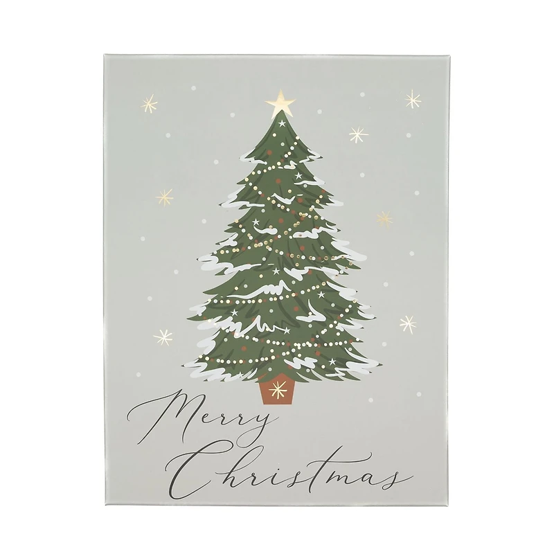 Holiday Time Christmas Tree XLarge Gift Box, Rigid paper set-up box