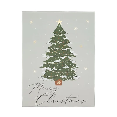Holiday Time Christmas Tree XLarge Gift Box, Rigid paper set-up box
