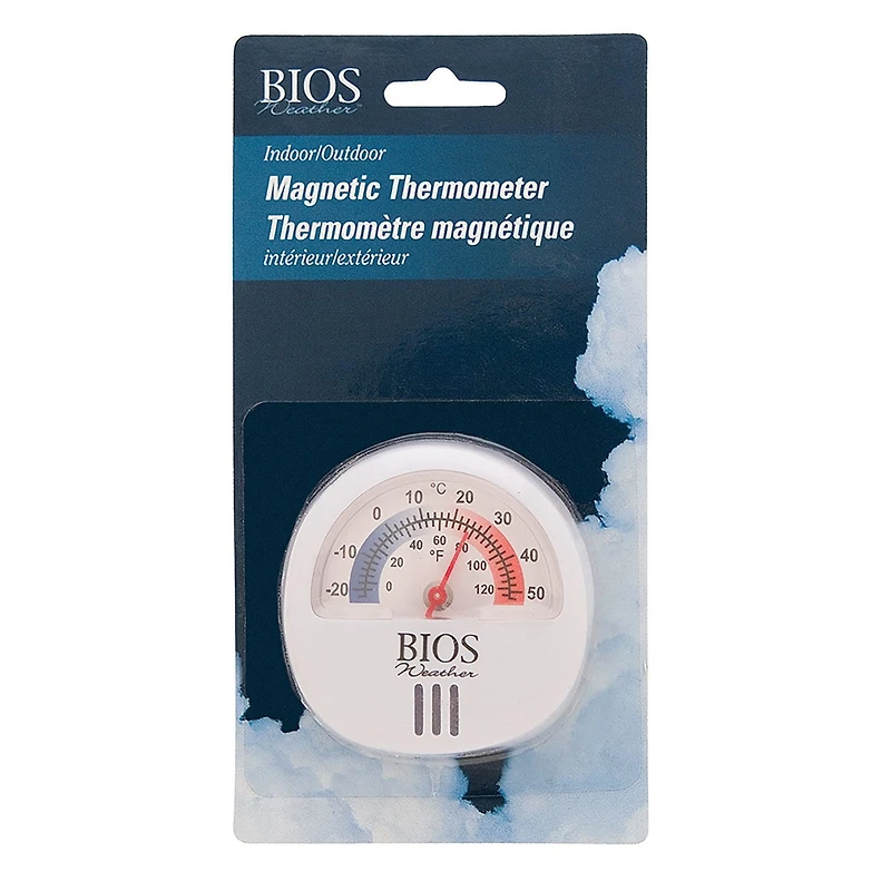 BIOS Weather Analog Magnetic Thermometer, Magnetic Thermometer