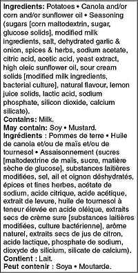 Croustilles ondulées à saveur extrême d’ail crémeux et d’aneth Great Value