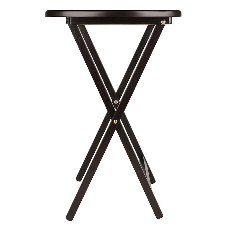 Winsome Cade 2-Pc Set Oversize Oblong Snack Table Coffe Finish