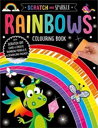 Scratch and Sparkle Rainbows Colouring Book, Scratch and Sparkle 28 pages
