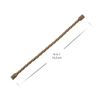 Ozark Trail 6in Reusable Silicon Tie, Metal Twist Tie, Silicone & Steel Material, size :6in L