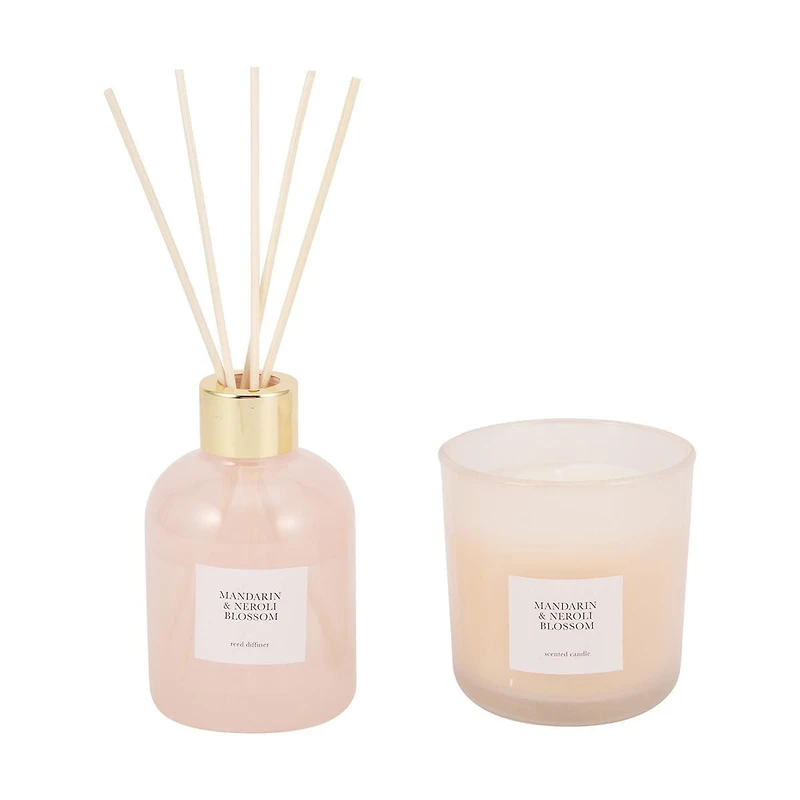 Coffret cadeau Anko Mandarine et Néroli Ensemble diffuseur et bougie