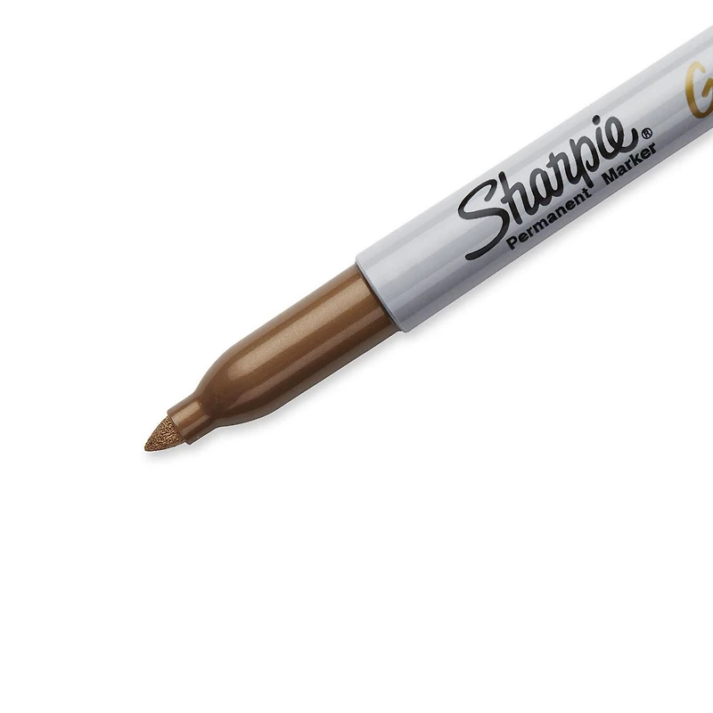 Marqueurs permanents métalliques Sharpie, pointe fine, or