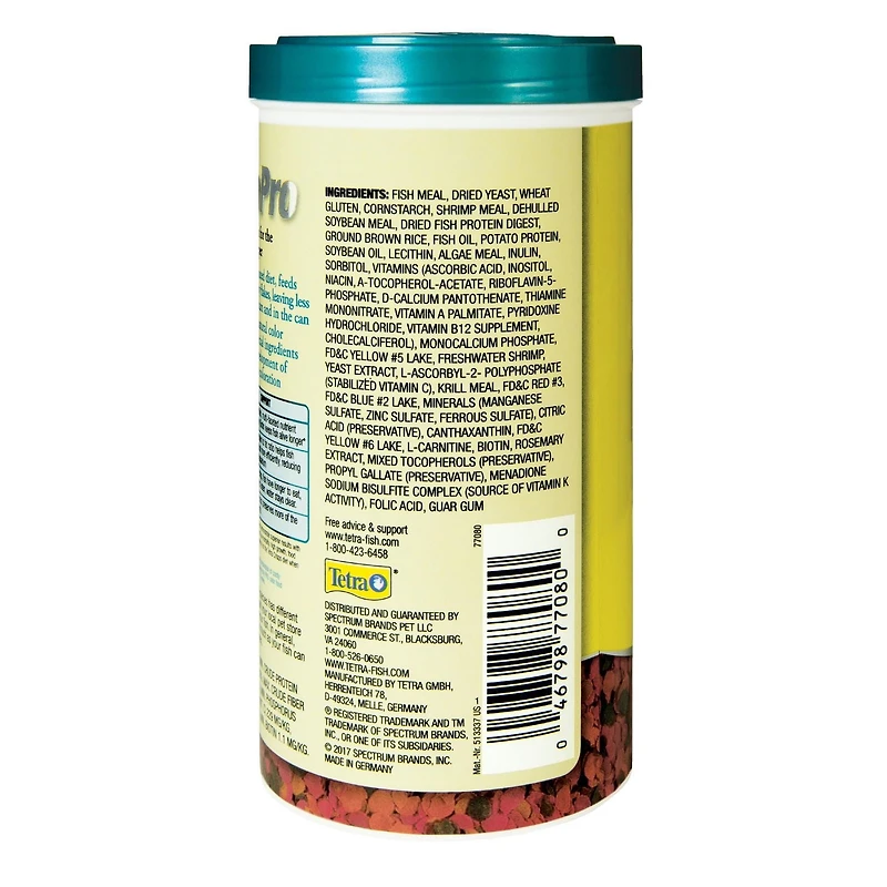 TetraPro Tropicale Croustilles de couleur Nourriture pour poissons