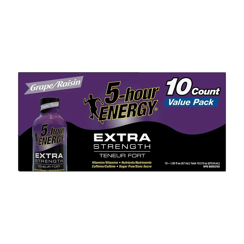 5 Hour Energy Extra Fort Raisins