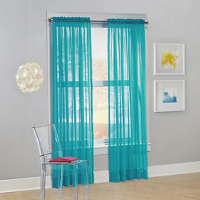 SUN TEXTILE VOILE ROD POCKET CURTAIN
