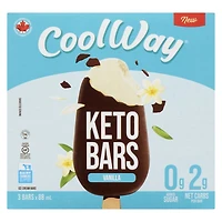 Barre céto à la gousse de vanille CoolWay Volume - 3 barres x 88 ml